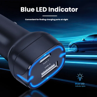 Chargeur de téléphone sans fil pour voiture à charge rapide QC3.0 avec affichage numérique LED, Type-C PD 20W, protection contre les courts-circuits pour téléphones mobiles