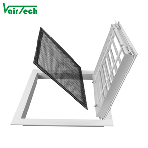 <span class=keywords><strong>Grille</strong></span> de retour d'air décorative en aluminium pour climatiseur, couvercle de ventilation pour plafond et mur, type à charnière, <span class=keywords><strong>grille</strong></span> antirouille avec filtre à air - Product Image 3