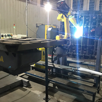 Robot de soudage industriel original, poste de travail sans enseignement pour le traitement des métaux