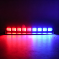 Feu de signalisation LED 27W à ventouse pour pare-brise avant et arrière, boîtier en aluminium, lumière à changement de couleur pour véhicule