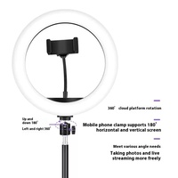 Lumière Annulaire LED RVB Dimmable 2025 Grande Vente avec Trépied pour Téléphone 10/12/13/14/16 Pouces, Clip Selfie et Trépied de 2,1 m