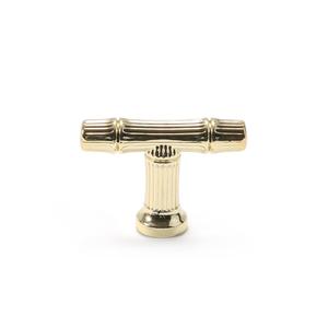 Poignée de meuble en alliage de zinc, motif nœud de bambou, plaqué or, pour cuisine, chambre, salon, quincaillerie de barre longue - Product Image 3