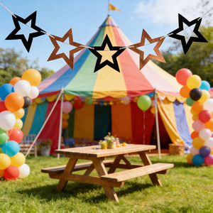 Ghirlanda di <span class=keywords><strong>Stelle</strong></span> Iridescenti Appese, Decorazione per Feste, <span class=keywords><strong>Stelle</strong></span> Traforate per Eventi, Feste e Decorazioni per Asili - Product Image 6