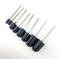 10x capuchons de ponçage colorés + 1x mandrin en caoutchouc pour manucure, pédicure, polissage des ongles