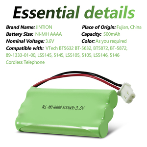 Batterie rechargeable Ni-MH AAAA 500MAH 3.6V pour téléphone sans fil <span class=keywords><strong>VTech</strong></span> BT5632BT5872 8913330100 LS5145 LS5105 LS5146 - Product Image 5