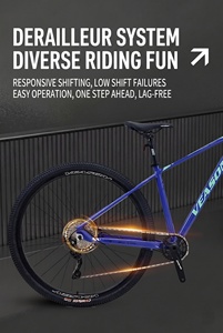 Vélo de montagne en alliage d'aluminium personnalisable en gros avec freins à disque, roues de 24 pouces, 21 vitesses, fourche à suspension - Expédition rapide - Product Image 3