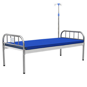 Vente en gros d'usine, lit médical durable en acier inoxydable, certification ISO/CE, garantie 1 an pour les cliniques, les hôpitaux - Product Image 4