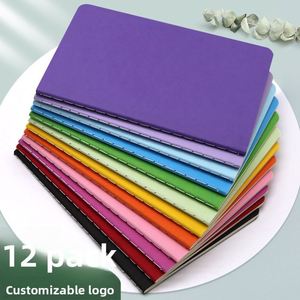 X515-1 <b>A5</b> A6 Classic Rainbow Color Solid Paper Office Notebooks Student Exercise Books Lined Grid Pages UV Printed Portable - Product Image 2