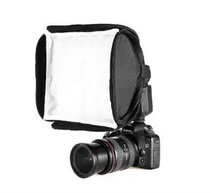 Foldable DSLR Camera Top Flash Diffuser Soft Box Flashgun Softbox 23cm Used for Universal Speedlight Photo Studio Accessory