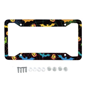 El más nuevo marco de placa de matrícula de coche de aleación de aluminio, soporte de placa decorativa, piezas de automóvil a prueba de óxido, soporte divertido para matrícula - Product Image 1