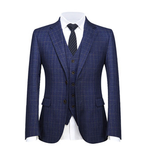 Ultima personalizzazione monopetto abbinamento abbigliamento uomo sposo abito da festa di nozze Plaid padre figlio abiti da uomo - Product Image 6