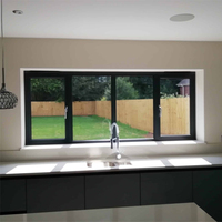 Puerta y Ventanas de Aluminio con Junta de Silicona Gris, Ventanas Corredizas de Aluminio Color Champán