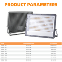 Reflector LED OUTLUX E037 MERAK de 200W, Clasificación IP65, Ángulo de Haz de 90°, Temperatura de Color de 6500K, Garantía de 3 Años