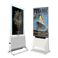 Affichage numérique intérieur à écran OLED transparent double face, écran tactile 4K HD, machine publicitaire numérique Android ou Windows