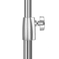 Trépied professionnel en acier inoxydable de 2 m avec coussin à ressort pour studio photo, vidéo, tournage, lampe COB, éclairage d'appoint LED et boîte à lumière