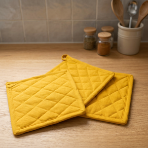 Sublimation Modern Pot Holders Premium Cotton Dishwasher Safe Print Ready Heat Resistant OEM ODM Private Label Wholesale Bulk - Product Image 1