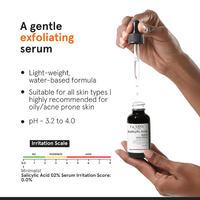Sérum Personnalisé à 2% d'Acide Salicylique 30ml Liquide Visage Vitamine C Bio Végétalien Sans Cruauté Anti-Âge Éclaircissant Exfoliant Or
