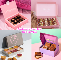 Boîte en carton blanc de qualité alimentaire pour gâteaux, biscuits, pâtisseries, beignets, macarons, emballages personnalisés