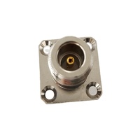 Adaptateur coaxial RF 50 ohms avec connecteur femelle N à bride carrée de 25,4 mm pour adaptateur jack barillet connecteur femelle SMA