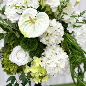 Ramo de Flores Artificiales de Seda Realistas Estilo Jardín Campestre, Decoración Floral Artificial para Bodas al Aire Libre - Product Image 4