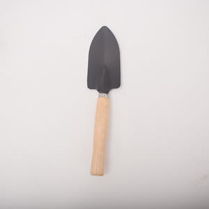 Truelle de jardin à manche en bois, en acier au carbone, en forme de cuillère, pour creuser, planter, outils de jardinage, utilisation en extérieur - Product Image 1