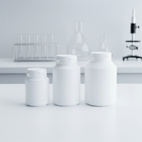 Bouteille en plastique de 40 ml, 50 ml, 100 ml, 200 ml, 275 ml avec bouchon à déchirure, contenant vide pour xylitol, chewing-gum, bonbons, médicaments, pilules - Vente en gros