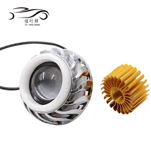 JHS NEW Type Angle Eye Led Headlight Projector 12v/10W/7000LM Car Fog Light Angel Eyes for auto parts hid xenon projector led