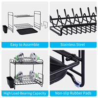 Supports de cuisine multifonctions pour la maison, supports de rangement et étagères en acier inoxydable