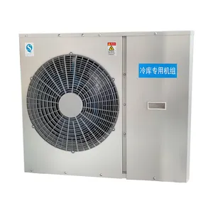 Industrial Refrigeration Screw Type Compressor For Air Cooled Water Chiller Condensing Unit All In One Machine