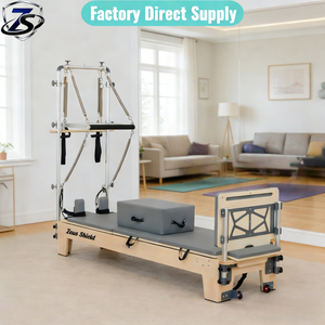 <span class=keywords><strong>Reformer</strong></span> de <span class=keywords><strong>Pilates</strong></span> Portátil de Alta Calidad y Durabilidad con Madera de Arce y Aleación de Aluminio 6063, Logotipo Grabado con Láser Personalizado - Product Image 1