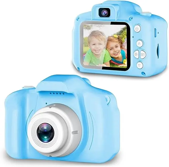 Digitale Video-Fotokamera 2 Zoll wiederauf ladbare Kinder Cartoon Mini Digital kamera Spielzeug Kinder Kamera für Kinder Geburtstags geschenk