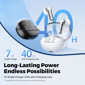 2024 <span class=keywords><strong>SOUNDPEATS</strong></span> Clear Pods con cancelación de ruido ENC con mucho tiempo para reproducir hasta 40 horas, <span class=keywords><strong>Bluetooth</strong></span> V5.3 con modo de juego - Product Image 5