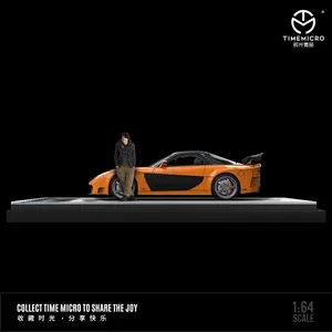 Time Micro 1:64 RX-7 <span class=keywords><strong>Fast</strong></span> <span class=keywords><strong>and</strong></span> <span class=keywords><strong>Furious</strong></span> Modèle de voiture en alliage métallique pour collection, exposition et cadeau - Product Image 4