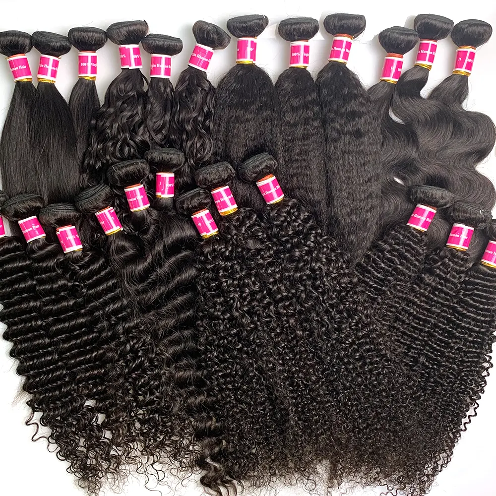 Free Sample Wholesale Vendors 100% Top Quality Cheap In Bulk Deals Raw Remy Human Hair Weave Mink Brazilian Virgin Hair Bundles