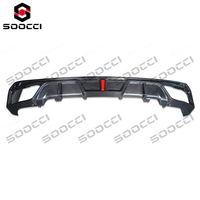 Diffuseur de pare-chocs arrière en fibre de carbone sèche TAKD, kit carrosserie, diffuseur inférieur de pare-chocs arrière pour BMW G05 X5 40iX 50eX M60iX M60i 2018-2023