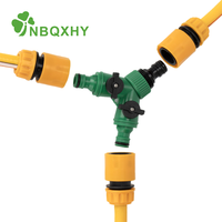 Connecteur en Y pour tuyau d'arrosage à 2 voies avec interrupteur indépendant, adaptateur à connexion rapide pour l'arrosage et l'irrigation