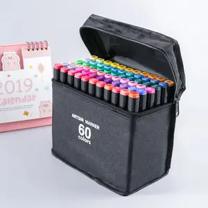 Kunstenaar Verf Permanente Waterdichte 80 Kleuren Dual Tip Marker Pennen Voor Kinderen