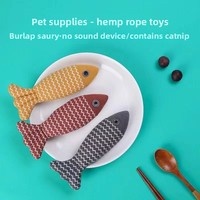 Mainan Kucing Peliharaan Ikan Simulasi Plush Lembut dan Tahan Lama Mainan Interaktif Kunyahan Mint Mainan Olahraga Interaktif Perlengkapan Hewan Peliharaan Kucing
