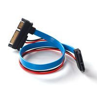 Câble adaptateur SATA Slimline 30CM, convertisseur Serial ATA 22 broches vers 13 broches, connecteur mâle 7+15 vers femelle 7+6