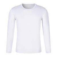 Prix Bas Gros Sweat-shirts Homme Unisexe Vierges Simples Manches Longues en Polyester pour Impression de Logo Personnalisé Blanc