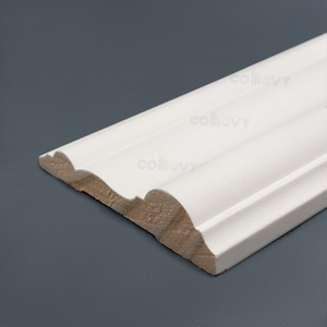COMOVY Oem Wholesale White Primed Painted <strong>Ceiling</strong> Millwork Skirting Crown Moulding Baseboard Trim Skirting and Architravel - Product Image 3