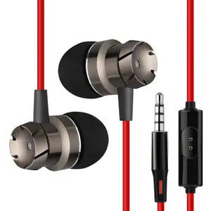 Produk Terlaris Aksesori Earphone Noise Cancelling Headphone untuk Huawei Samusung iPhone 5 6 7 Earphone dengan Mikrofon