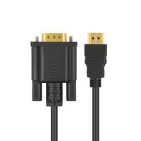 Cable Convertidor de HDTV a VGA, Chapado en Oro, para Proyección Transfronteriza, Conexión HDTV a VGA