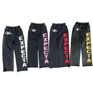 Maßgefertigte French Terry 450 GSM Schwergewichtige Sonnenverblasste Säuregewaschene Distressed Applikation Patch-Stickerei Jogginghose für Herren - Product Image 5