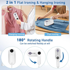 Portable Mini Travel Steam <strong>Iron</strong> 180 Degree Rotation <strong>8</strong> Mode Temperature Adjustment Wet/Dry Option Ceramic Hotel Household - Product Image 6