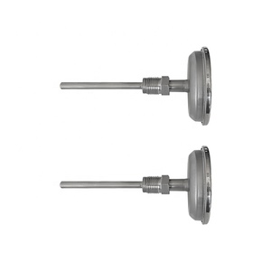 Sonda personalizada e rosca 2,5 polegadas 0-100C wss 301 axial conectado industrial bimetálico termômetro - Product Image 6
