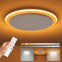 Lampe de plafond LED ronde Zenyuan de style moderne pour salon, éclairage décoratif de haute qualité pour la maison