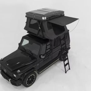 Tente de toit rigide automatique électronique à une chambre, transparente en PC, anti-UV, avec armature diagonale universelle pour tout-terrain - Product Image 1