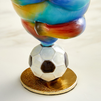 RORO Nouveau Design Décoration de Table de Luxe avec un Motif Panda Football Toutes Saisons Ramadan Matériel en Alliage Peinture Émail Artisanat