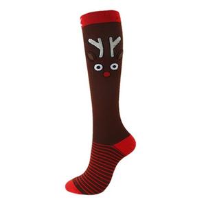 Calcetines Navideños Hasta la Rodilla <span class=keywords><strong>para</strong></span> Mujer, Calcetines con Diseño de Reno y Árbol, Regalo Navideño Popular - Product Image 5